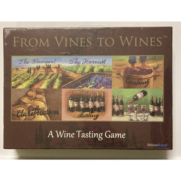 From Vines To Wines Board Game Adult Learning Wine Tasting Game Urban Trend - Picture 1 of 2